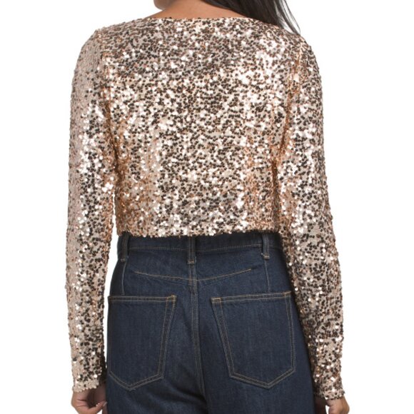 HAVER + BLAIR Milano Sequined Top - Picture 2 of 3